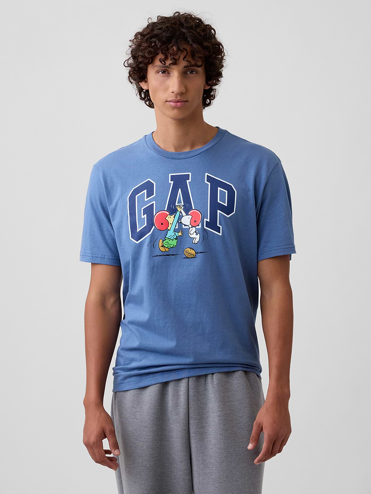 Image number 1 showing, Peanuts Everyday Soft Relaxed Gap Logo T-Shirt