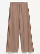Image number 1 showing, High-Waisted Bounce Lite Drapey Wide-Leg Pleated Pants