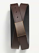 Image number 1 showing, Faux-Leather Reversible Ratchet Belt