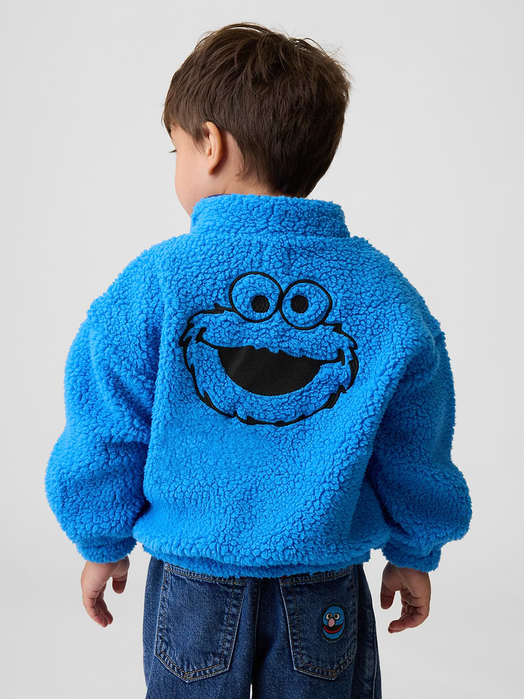 Image number 2 showing, Baby & Toddler Sesame Street Sherpa Zip Jacket