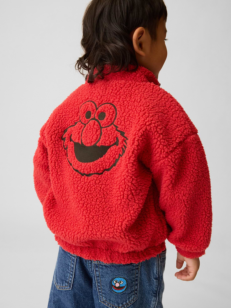 Image number 2 showing, Baby & Toddler Sesame Street Sherpa Zip Jacket