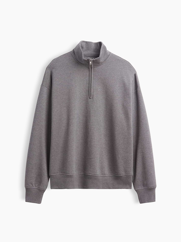 Image number 5 showing, Heavyweight Oversized Quarter-Zip Pullover