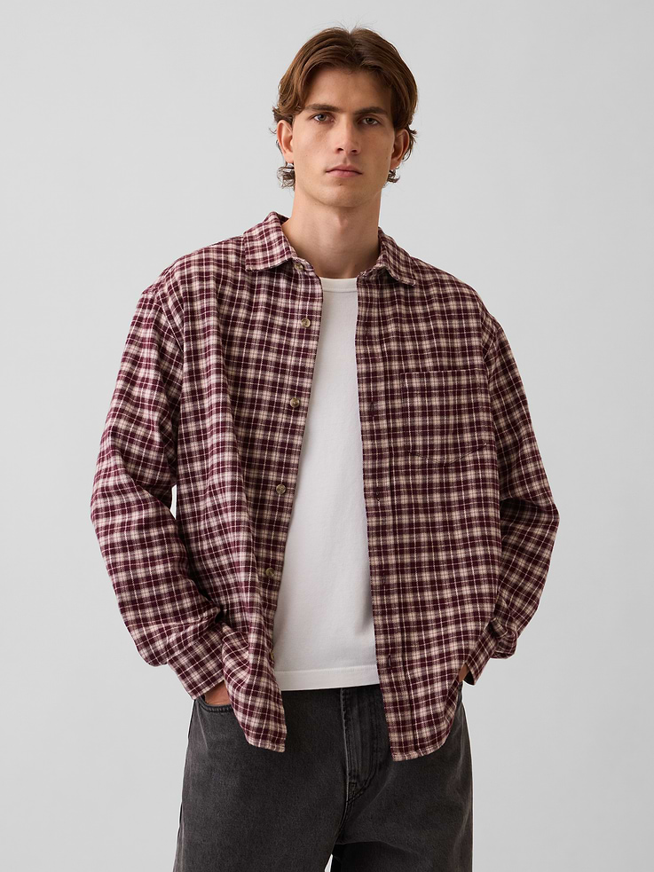 Image number 1 showing, Relaxed Flannel Shirt