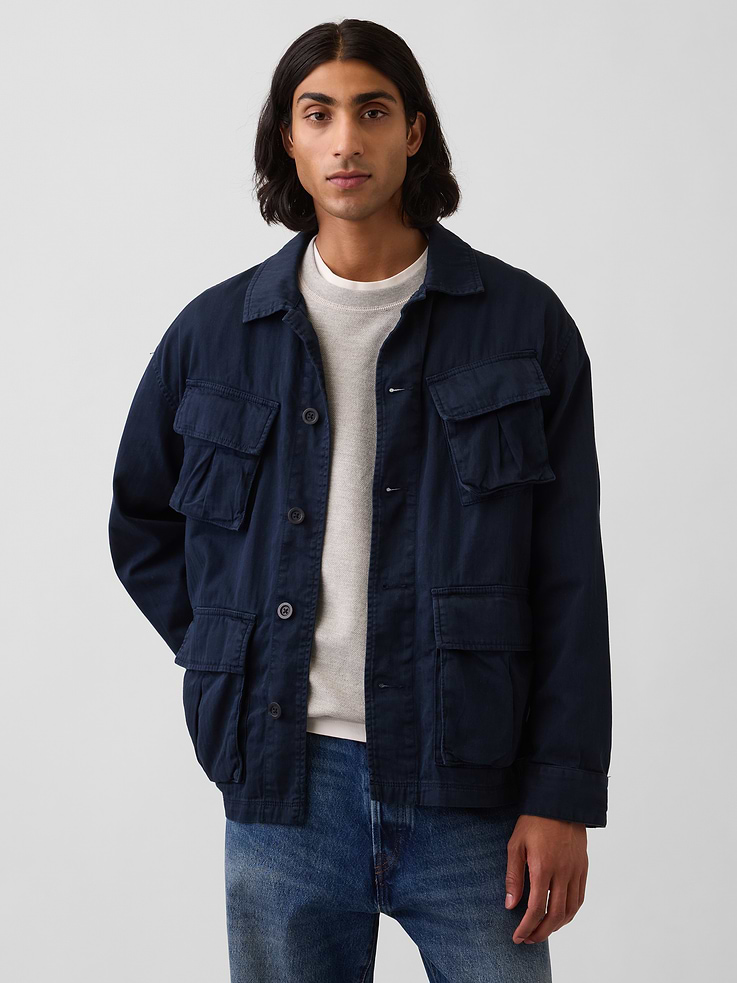 Image number 1 showing, Oversized Field Jacket