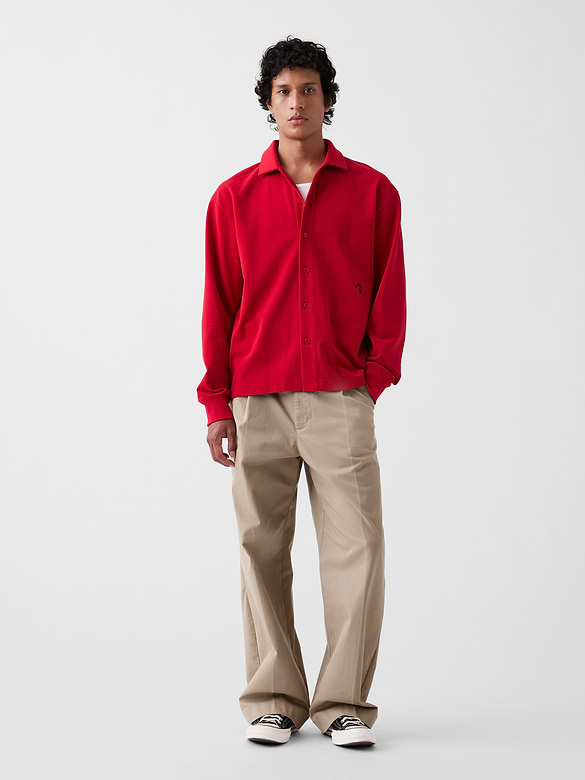 Gap × Malbon Pique Polo Overshirt