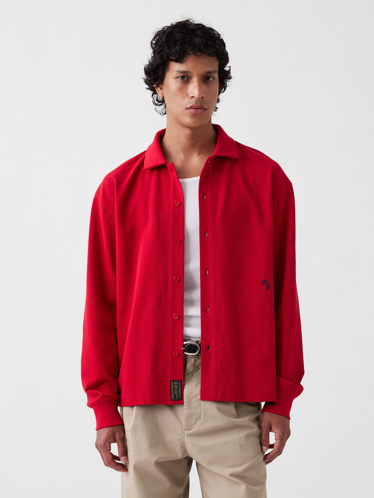 Gap × Malbon Pique Polo Overshirt