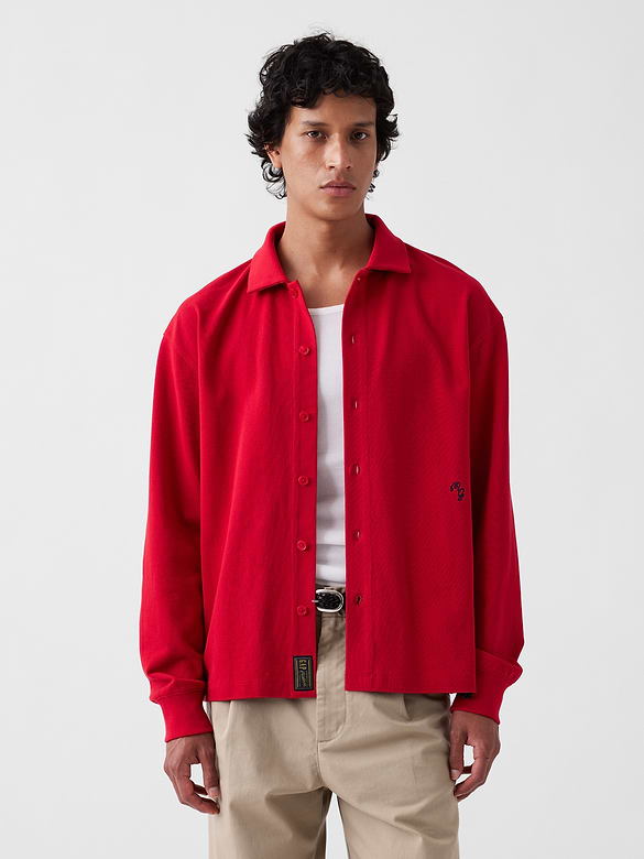 Gap × Malbon Pique Polo Overshirt