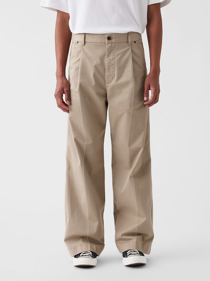 Image number 2 showing, Gap × Malbon Pleated Baggy Khakis