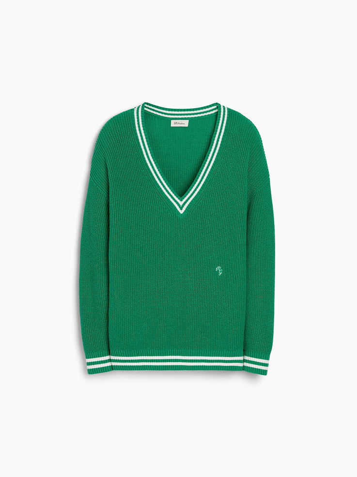 Image number 6 showing, Gap × Malbon 100% Cotton Oversized Sweater