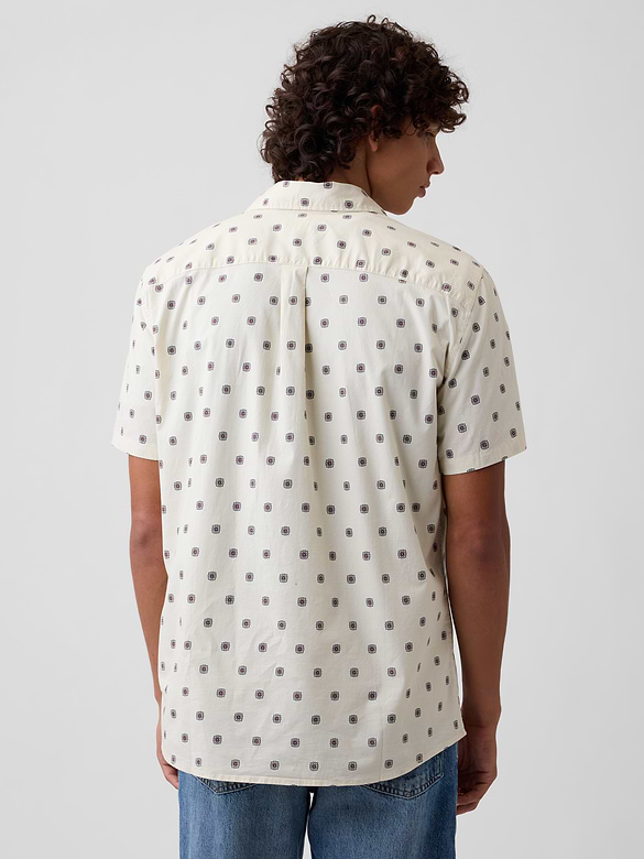 Stretch Poplin Shirt in Standard Fit