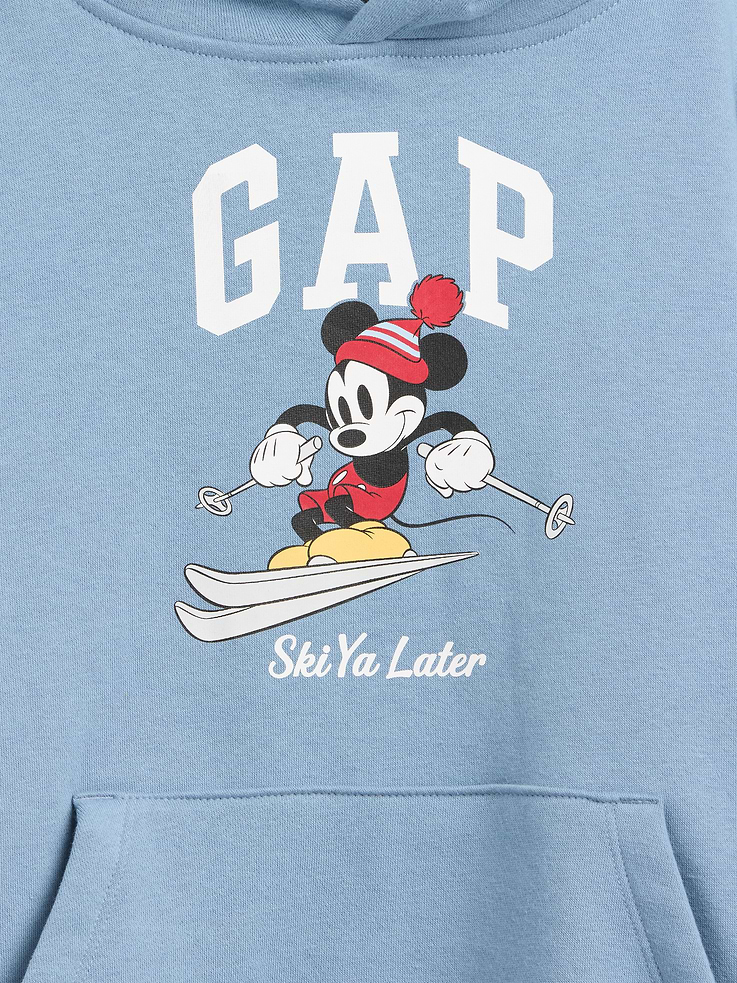 Image 2 of 3, GapKids × Disney Mickey Mouse Relaxed Logo Hoodie