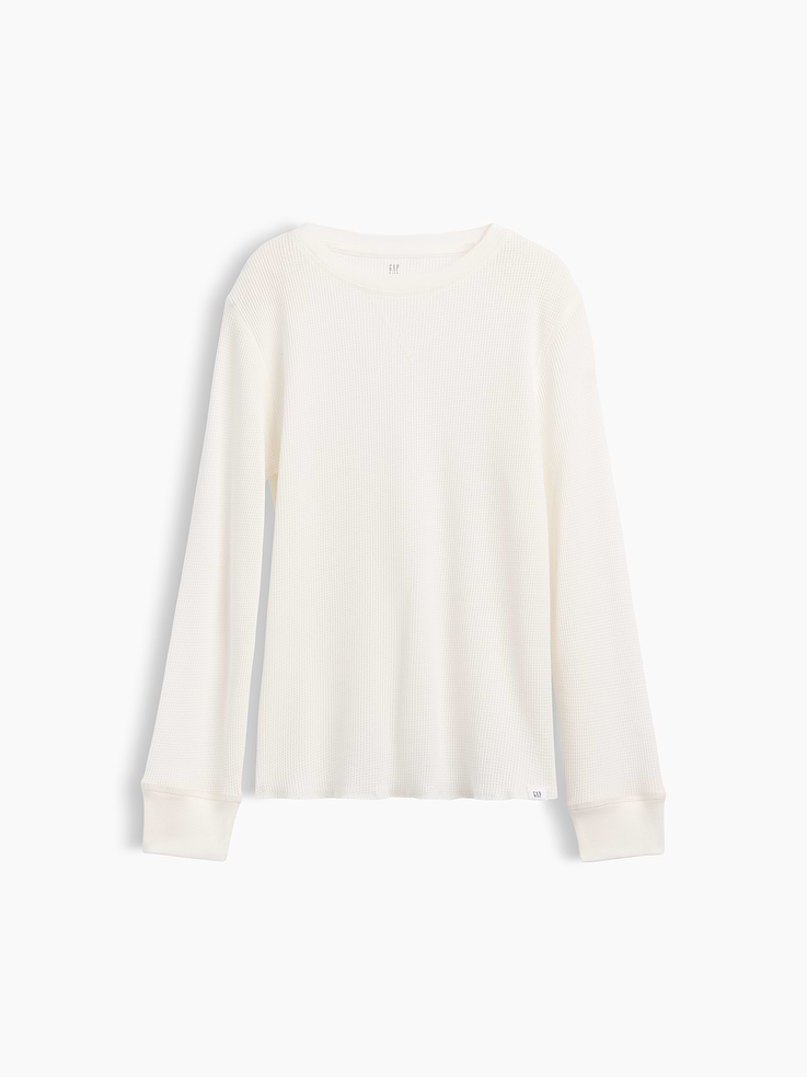Image number 1 showing, Kids Waffle-Knit Crewneck T-Shirt