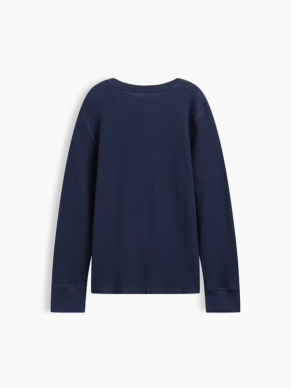 Kids Waffle-Knit Crewneck T-Shirt