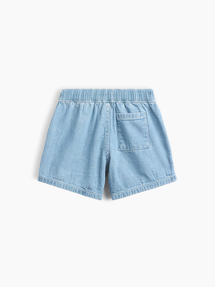 L'image numéro 2 présente Short en denim à taille extensible pour Bébé et Tout-petit