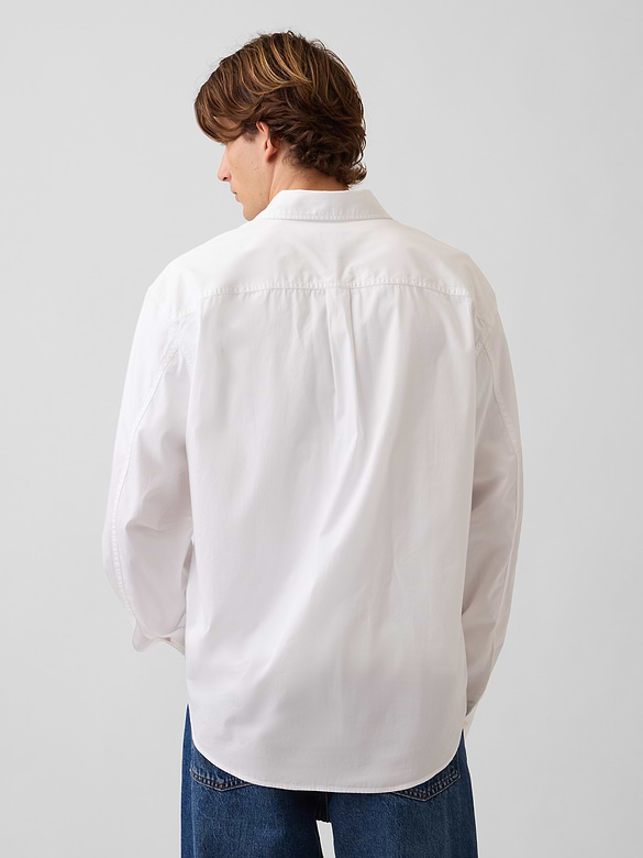 Organic Cotton Poplin Relaxed Shirt