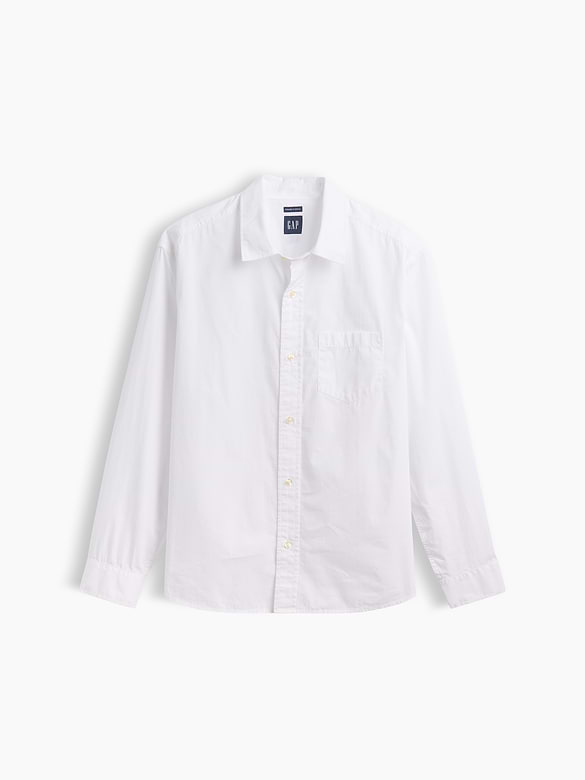 Organic Cotton Poplin Relaxed Shirt