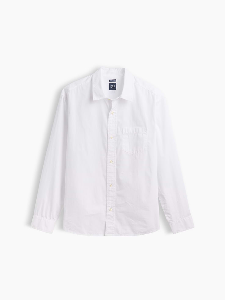Image number 5 showing, Organic Cotton Poplin Relaxed Shirt
