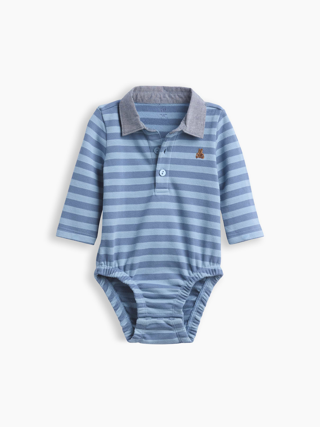 Baby VintageSoft Rugby Polo Bodysuit
