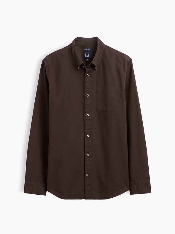 Plaid Oxford Button-Down Shirt