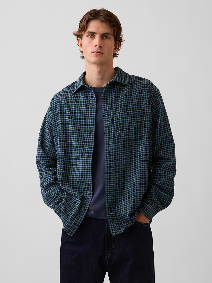 Image number 1 showing, Relaxed Flannel Shirt