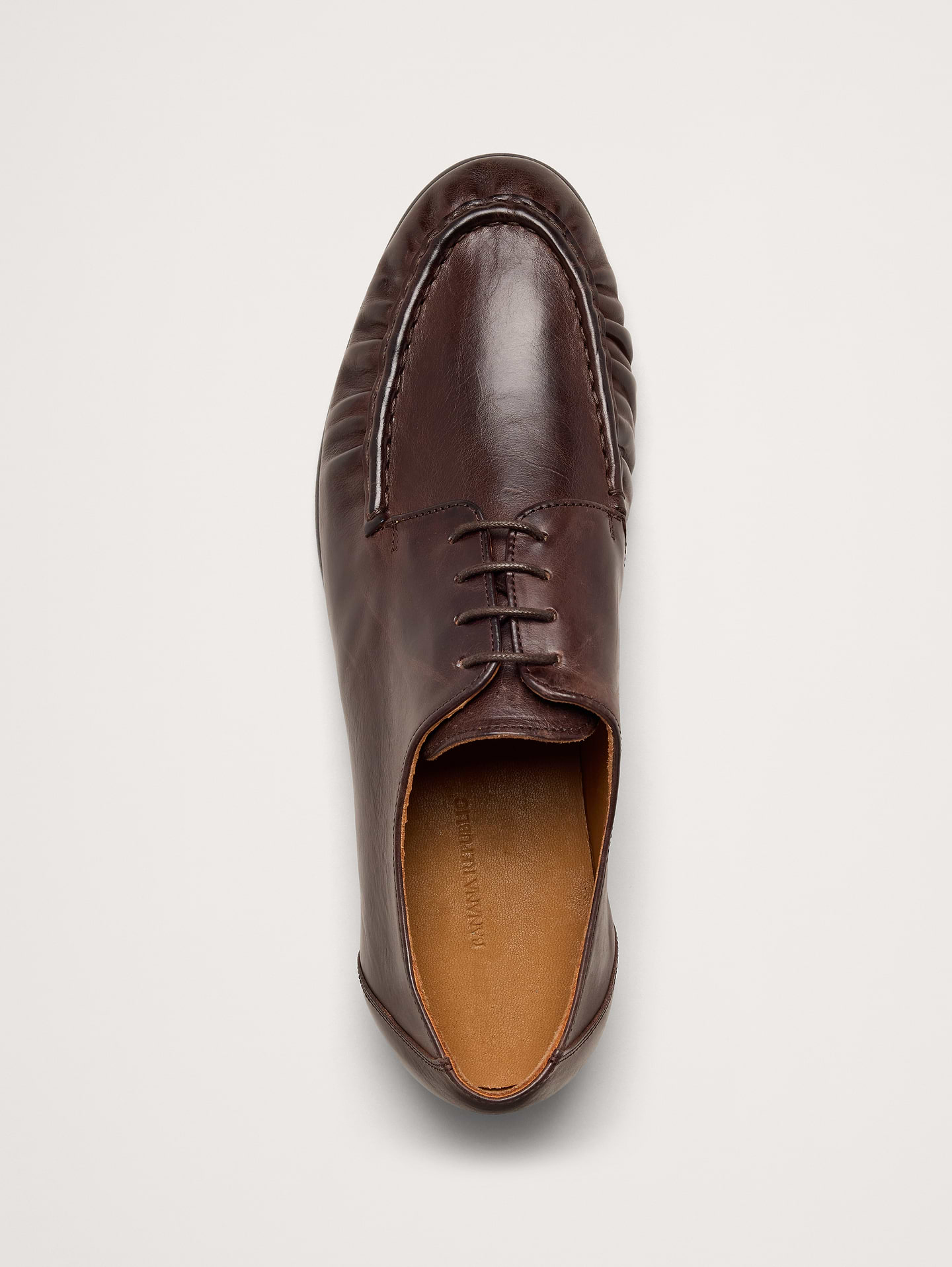 Image number 4 showing, Italian Leather Moc-Toe Derby Loafer