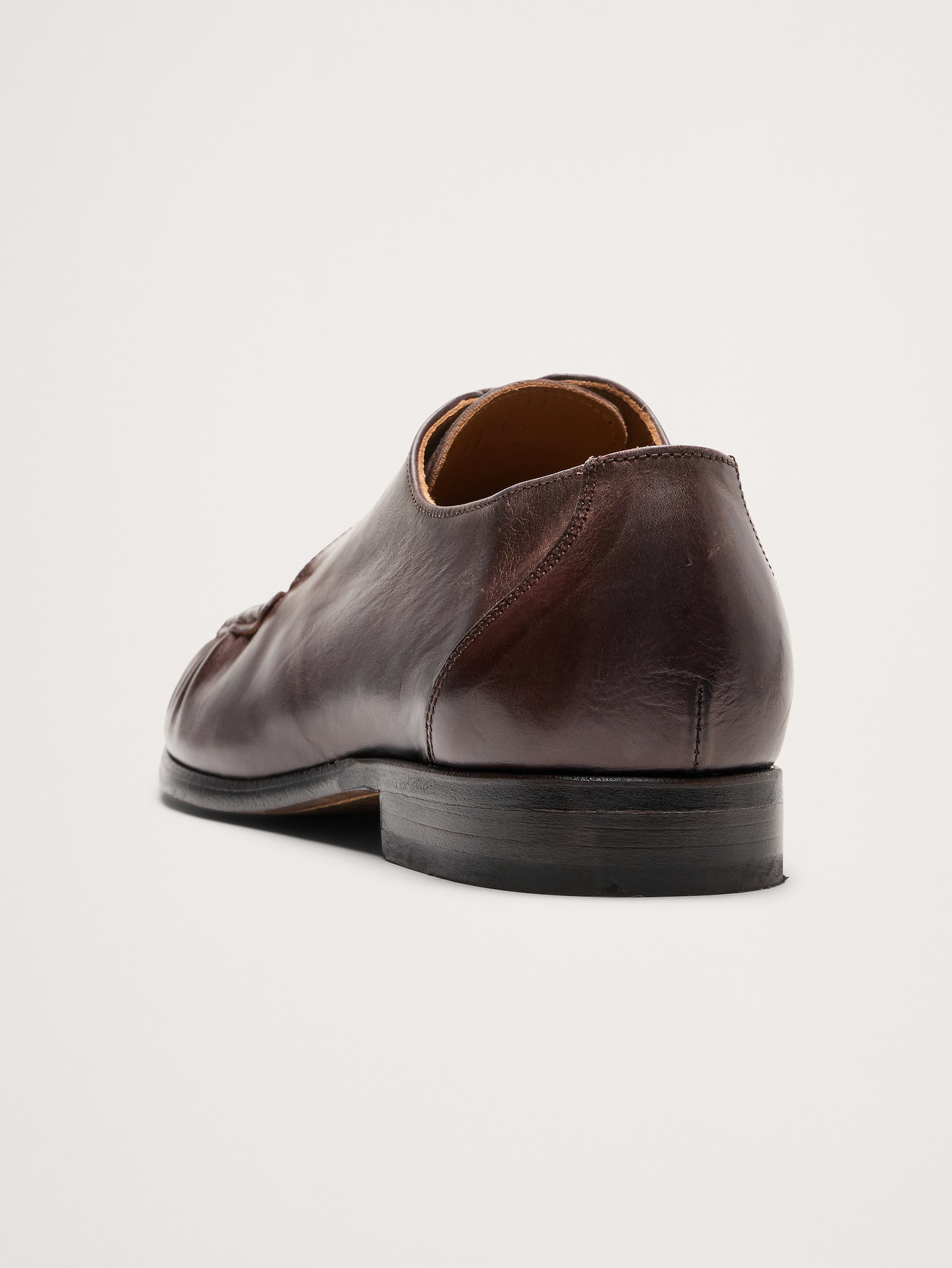 Image number 3 showing, Italian Leather Moc-Toe Derby Loafer