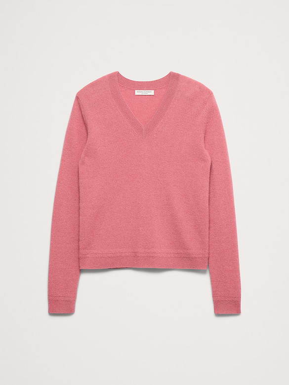 Lightweight Cashmere V-Neck Sweater