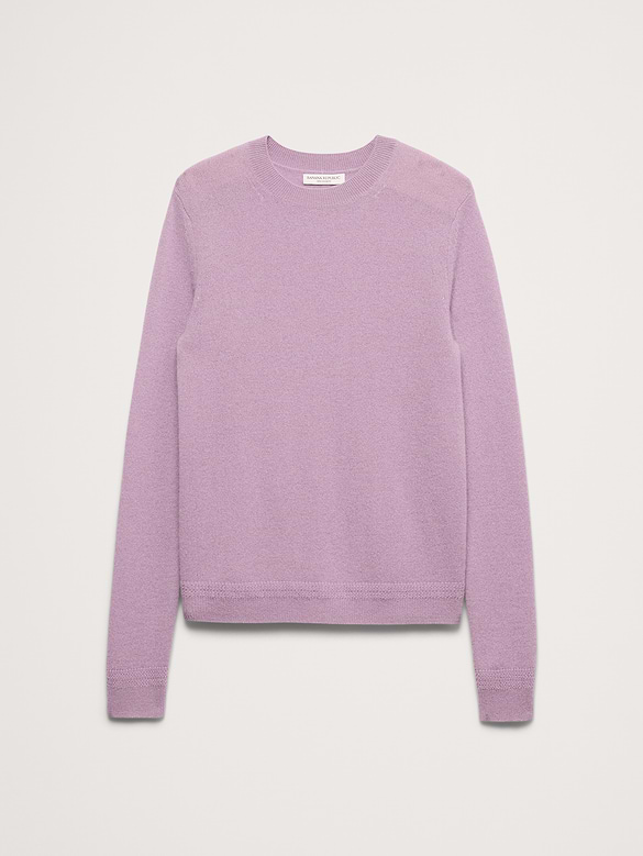 Lightweight Cashmere Crew-Neck Sweater