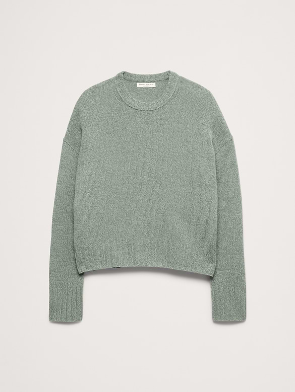 Oversized Midweight Cashmere Crew-Neck Sweater