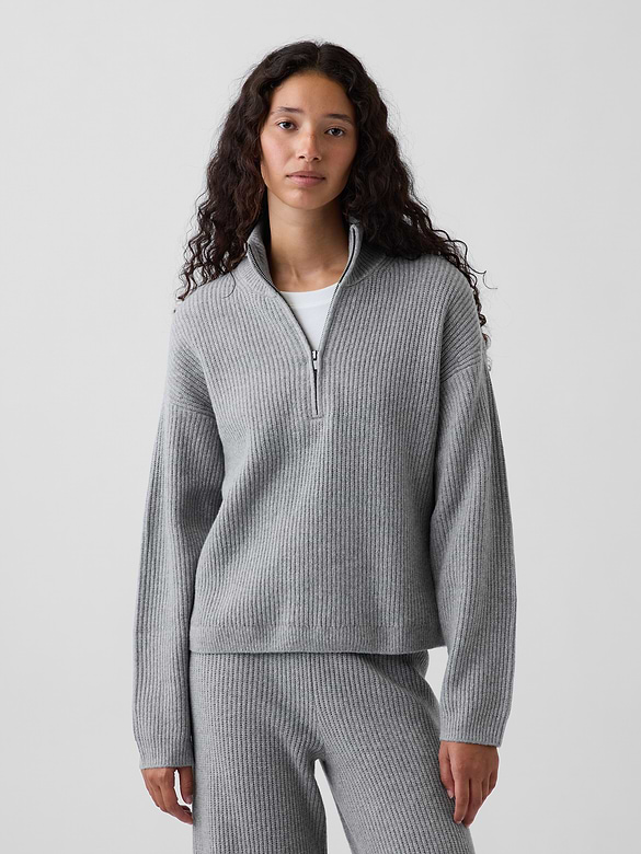 CashSoft Oversized Half-Zip Pullover