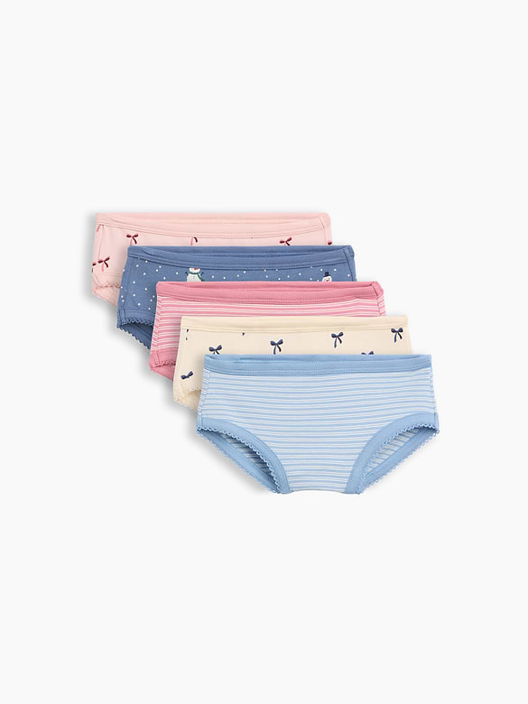 Toddler Organic Stretch Cotton Print Briefs (5-Pack)