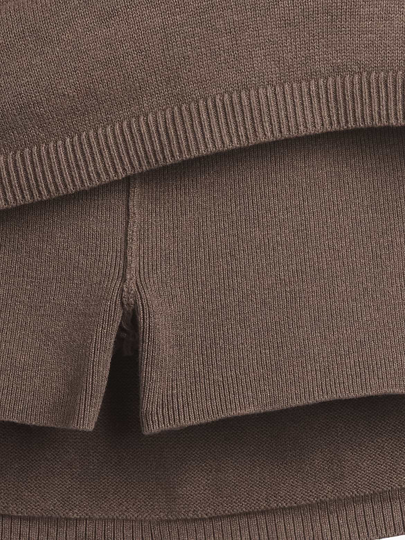 100% Cotton Mini Sweater Skort