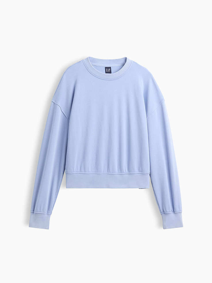 Image number 7 showing, VintageSoft Terry Oversized Wedge Sweatshirt