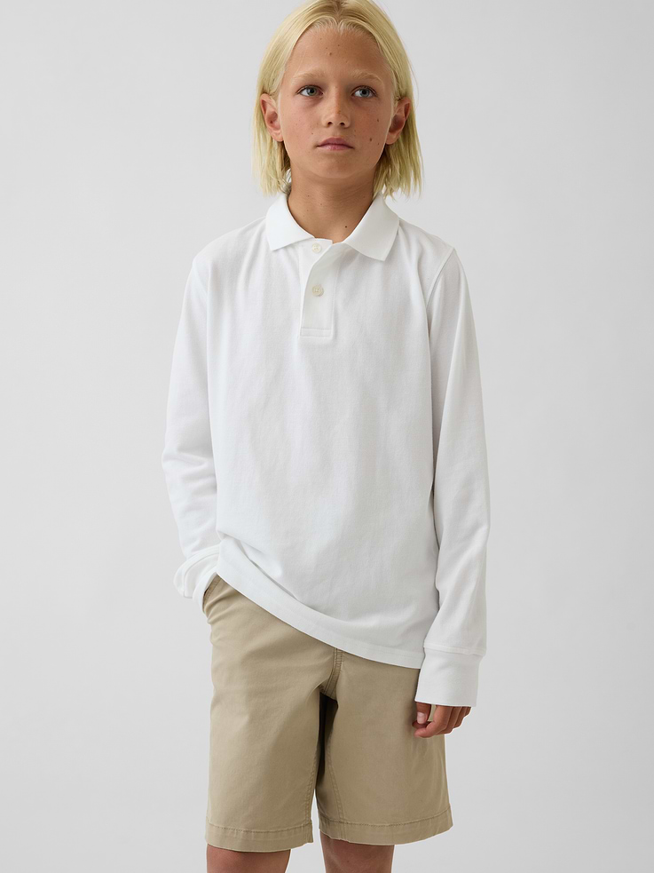 L'image numéro 1 présente Polo d’uniforme 100 % coton biologique pour Enfant