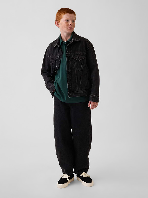 Kids Heavyweight Relaxed Polo Shirt