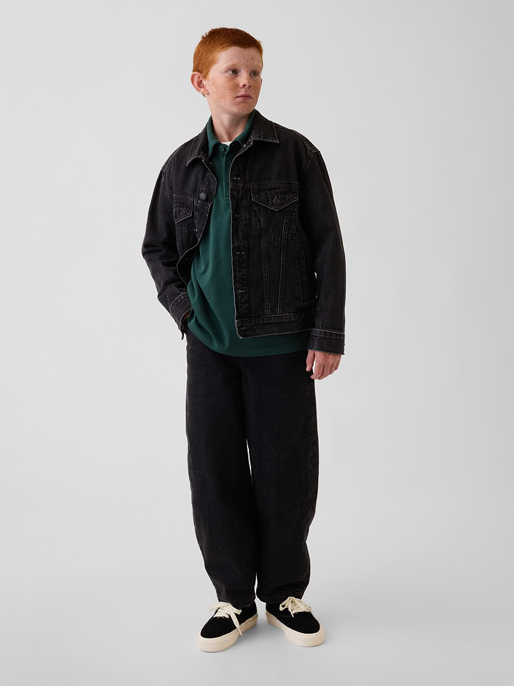Image number 4 showing, Kids Heavyweight Relaxed Polo Shirt