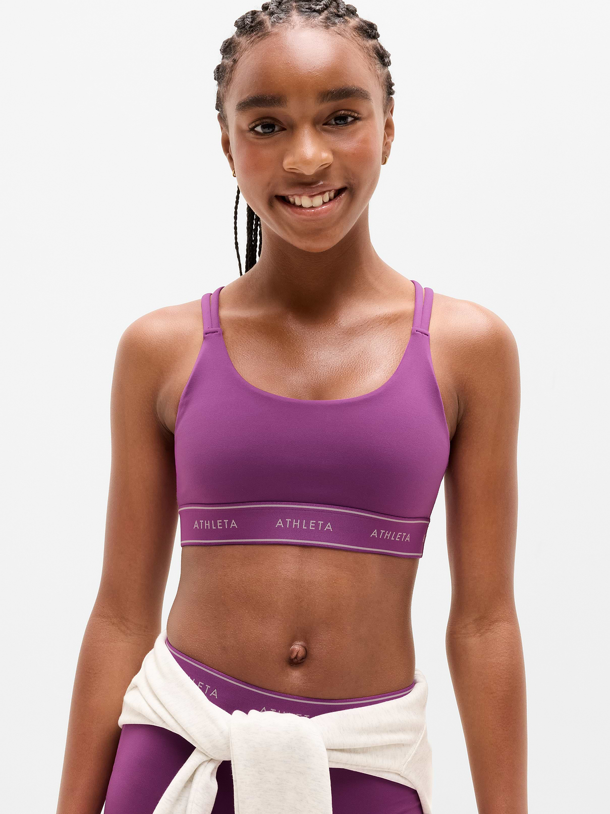 Image number 1 showing, Athleta Girl High Speed Logo Bra