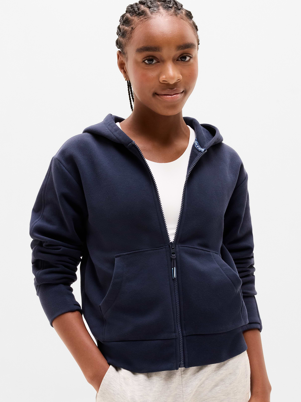 Image number 1 showing, Athleta Girl All Day Full Zip Sweatshirt