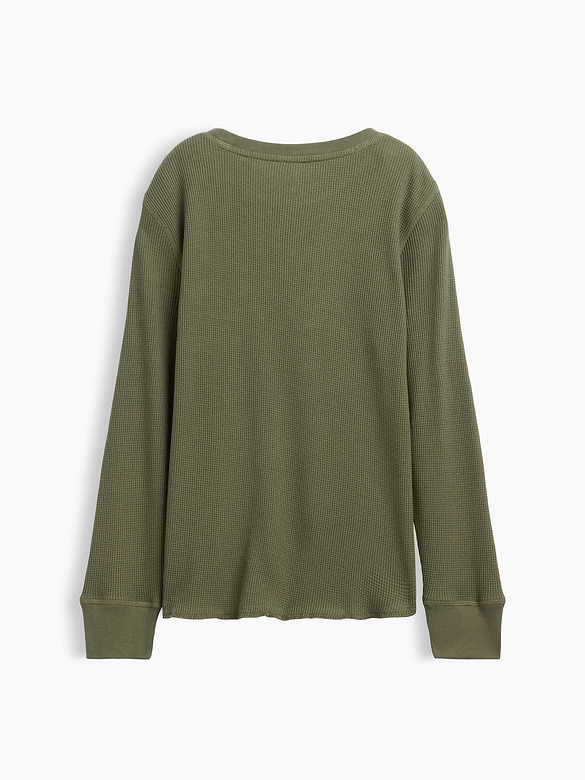 Kids Waffle-Knit Crewneck T-Shirt