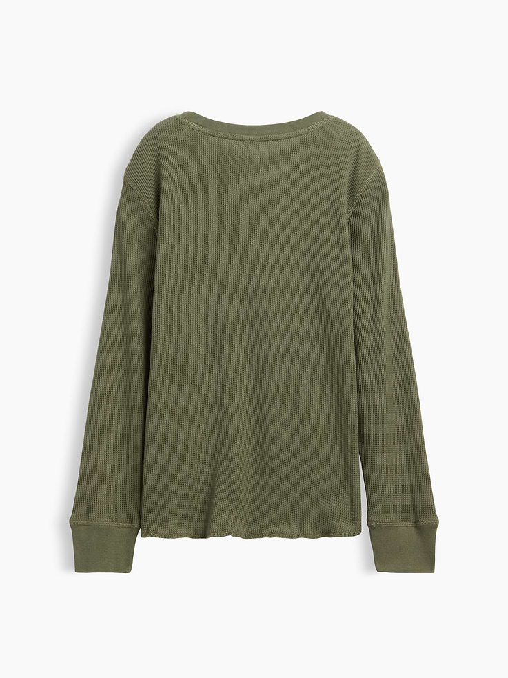 Image 3 of 3, Kids Waffle-Knit Crewneck T-Shirt
