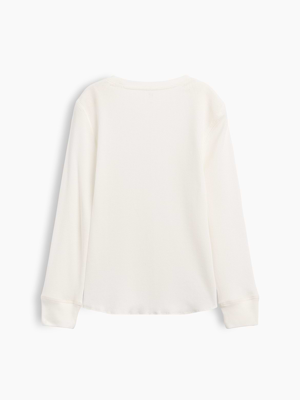 Kids Waffle-Knit Crewneck T-Shirt