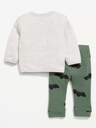 Image number 3 showing, Long-Sleeve Graphic Sweatshirt and Pants Set for Baby