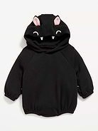 Image number 2 showing, Hooded Critter Fleece One-Piece Romper for Baby