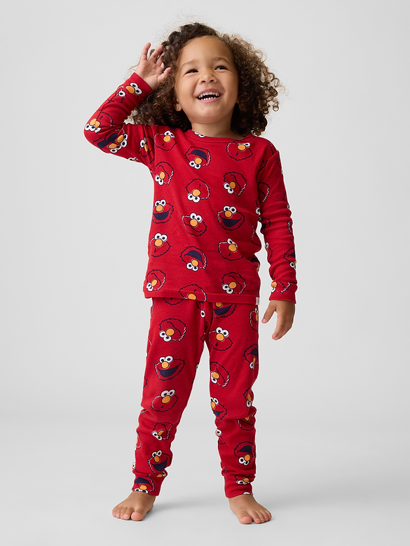 Baby & Toddler Sesame Street Organic Brushed Cotton Elmo PJ Set