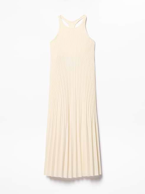 beige plisse dress Featherweight Plissé This dress is true