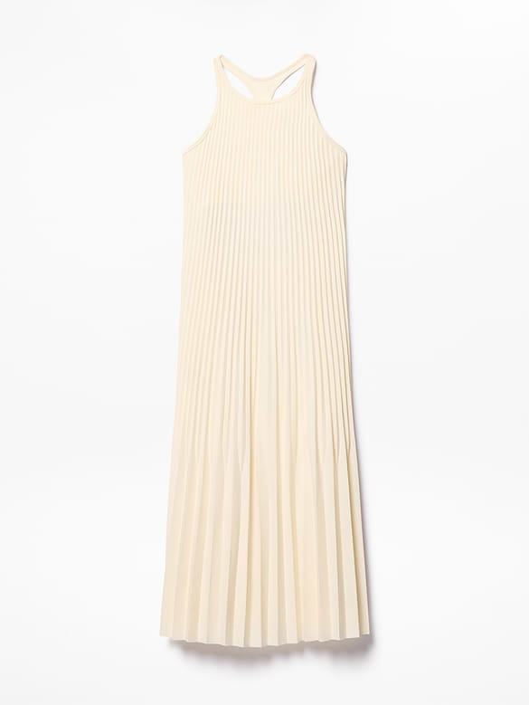 Featherweight Plissé Dress