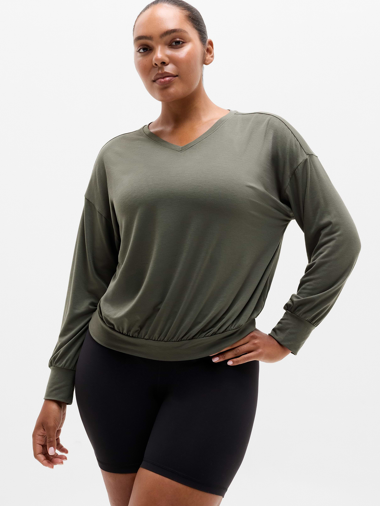 Image number 1 showing, Move With Ease V-Neck Top