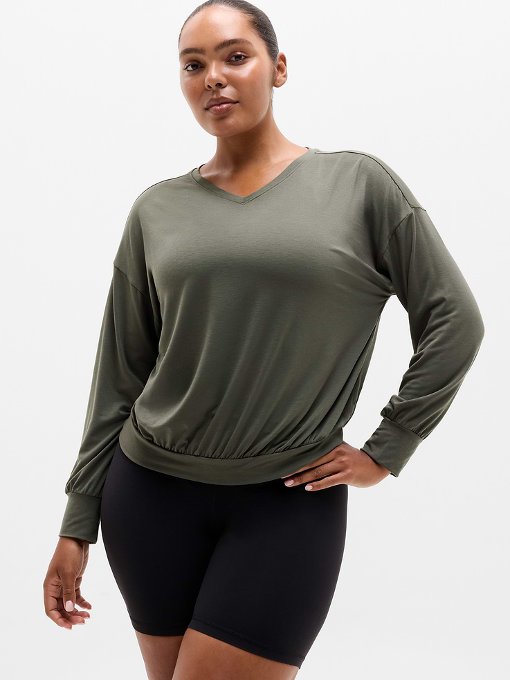 Image number 1 showing, Move With Ease V-Neck Top