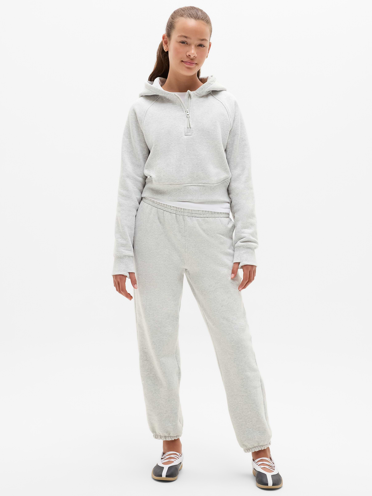 Image number 2 showing, Athleta Girl All Day Half Zip Hoodie