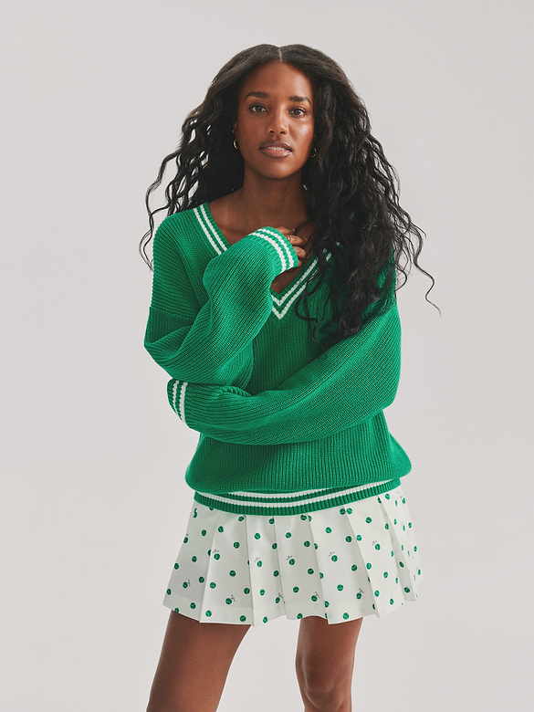 Gap × Malbon Pleated Poplin Mini Skort